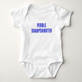 Pebble Sharpshooter - Baby Bodysuit blue