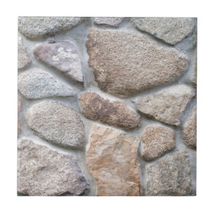 Pebble stone wall background tile