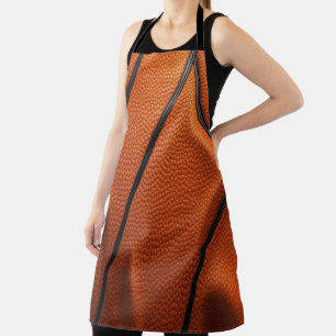 Pebbled Passion – Basketball Texture Macro Apron
