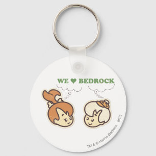PEBBLES™ and Bam Bam Love Bedrock Key Ring