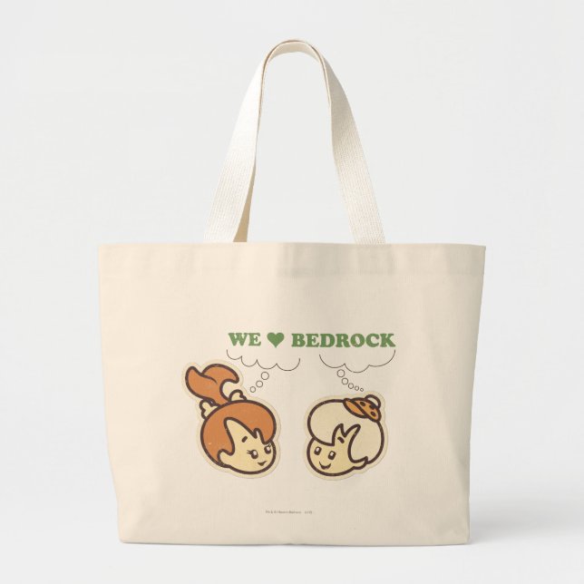 PEBBLES™ and Bam Bam Love Bedrock Large Tote Bag (Front)