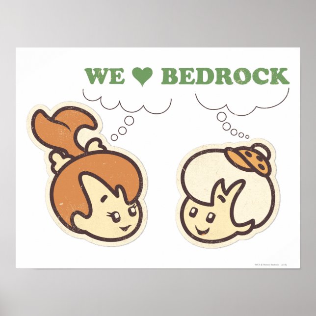 PEBBLES™ and Bam Bam Love Bedrock Poster (Front)