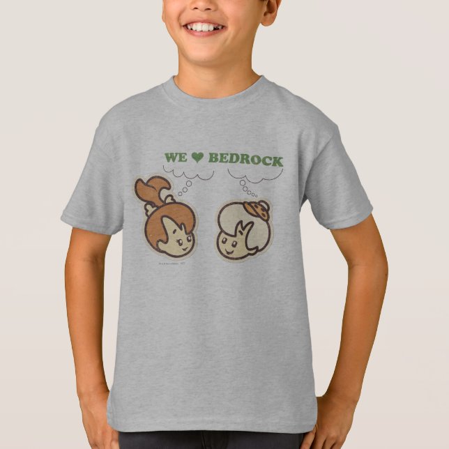 PEBBLES™ and BAMM-BAMM™ Love Bedrock T-Shirt (Front)