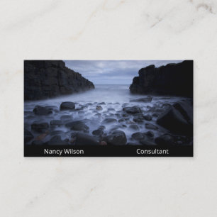 Pebbles and Rocks along the Ocean Shoreline  Business Card