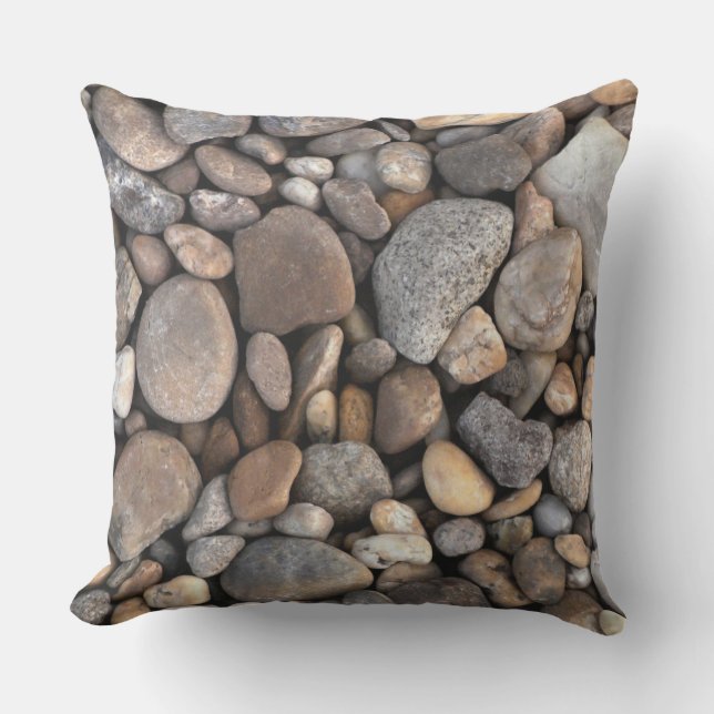 Pebbles and Stones Pattern Cushion (Front)