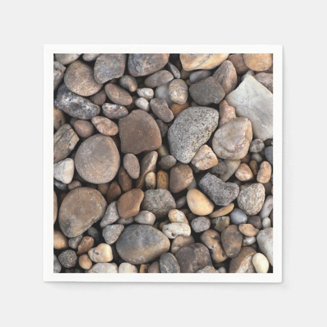 Pebbles and Stones Pattern Napkin (Front)
