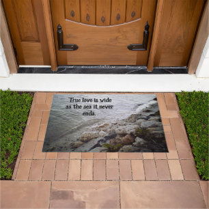 Pebbles At The Beach Doormat