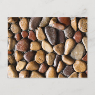 Pebbles background postcard