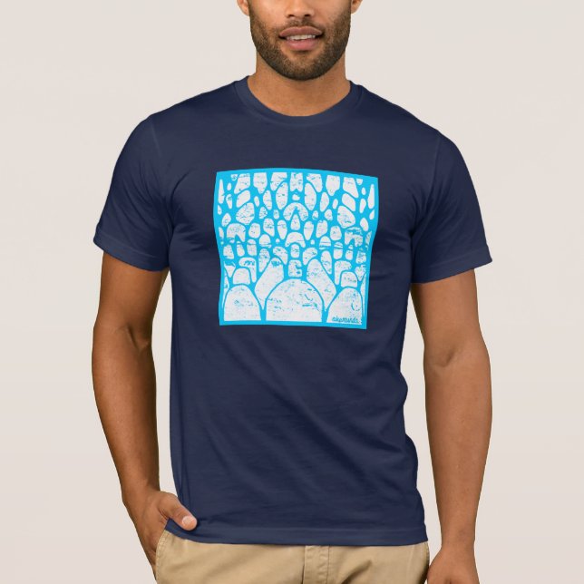 Pebbles Blue and White T-Shirt (Front)