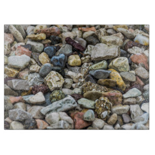 Pebbles glass cutting board