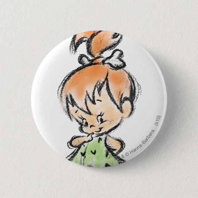 PEBBLES™ - Hand Drawn Sketch 6 Cm Round Badge (Front)
