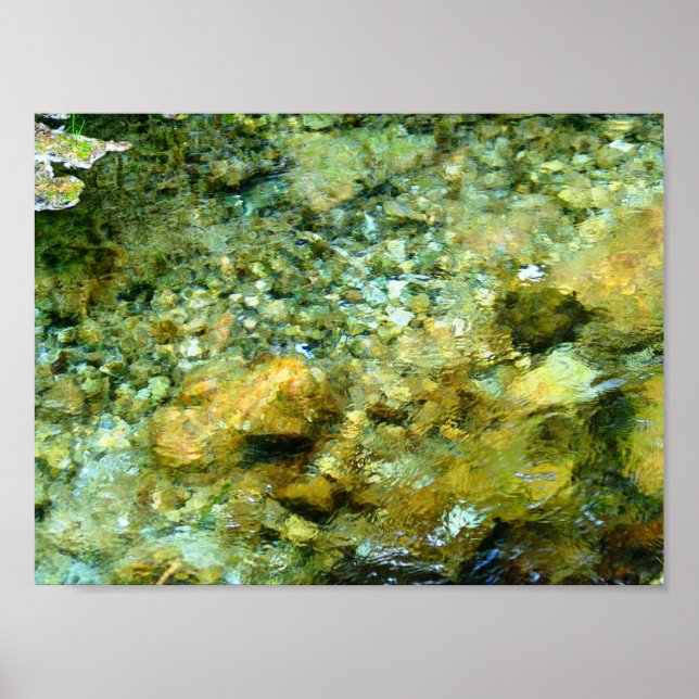 Pebbles in Antelope Spring III - Colour Saturated Poster (Front)