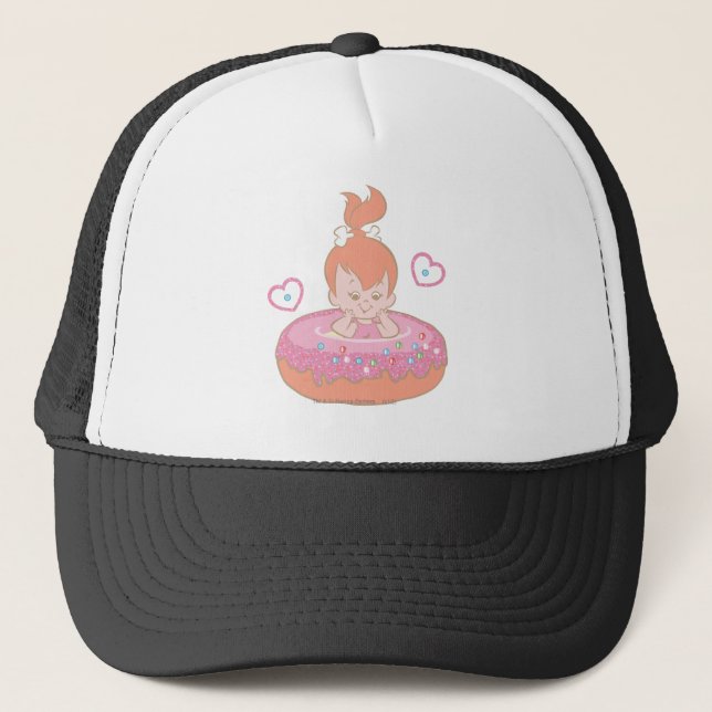 PEBBLES™ in Doughnut Trucker Hat (Front)
