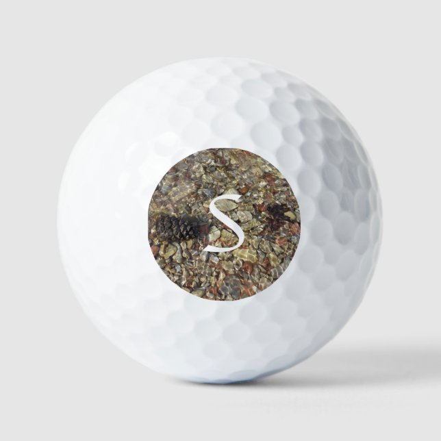 Pebbles in Taylor Creek Nature Photography Golf Balls (Front)