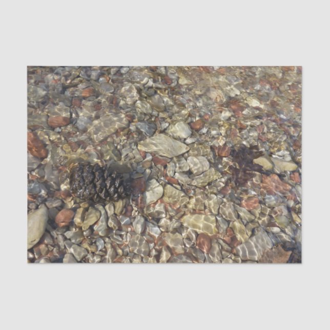 Pebbles in Taylor Creek Nature Photography Tissue Paper (Front)