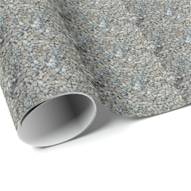 Pebbles on Beach Stone Photography Wrapping Paper (Roll Corner)