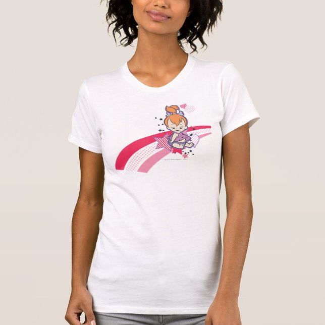 PEBBLES™ on Pink Rainbow T-Shirt (Front)
