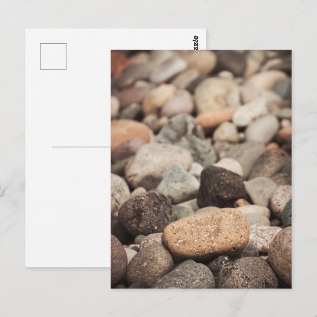 Pebbles on the beach postcard (Front/Back)