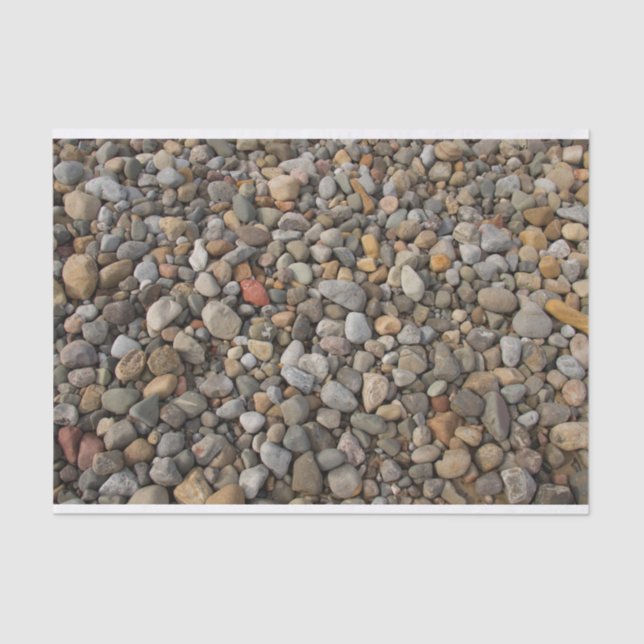 Pebbles on the Beach Tissue Paper (Front)