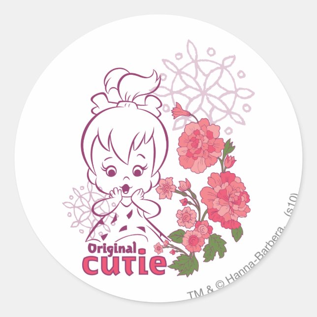 PEBBLES™ Original Cutie Classic Round Sticker (Front)