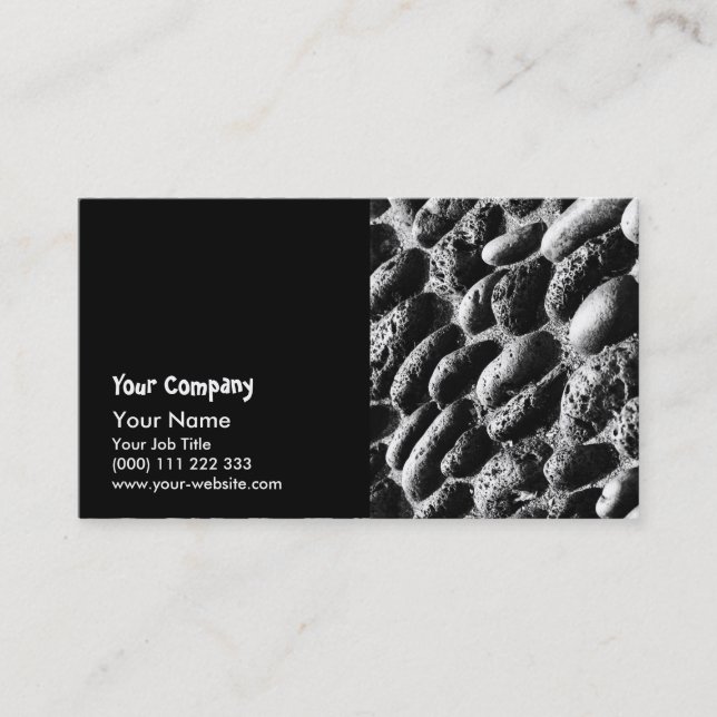 Pebbles pavement business card (Front)