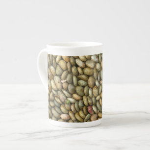 Pebbles Texture Bone China Mug