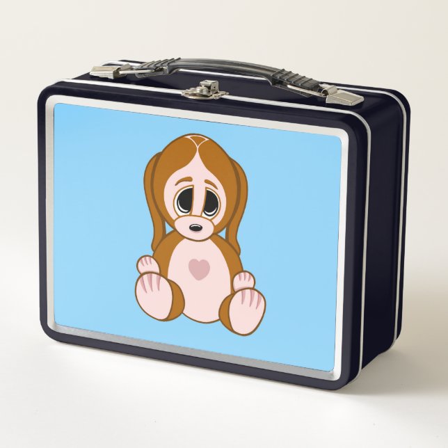 Pebbles the Puppy Metal Lunch Box (Front)