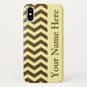 Pecan Cream Neutral Chevrons Case-Mate iPhone Case