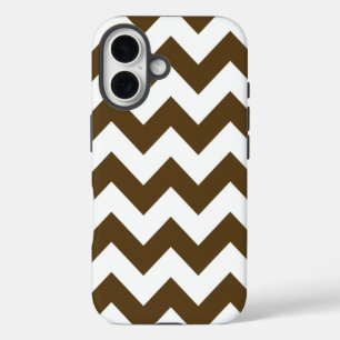 Pecan Neutral Chevrons iPhone 16 Case