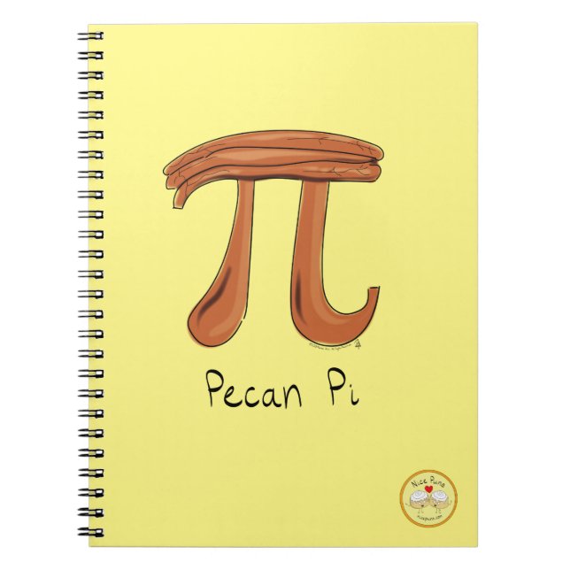 Pecan Pi Cute Math Pi Day Notebook (Front)