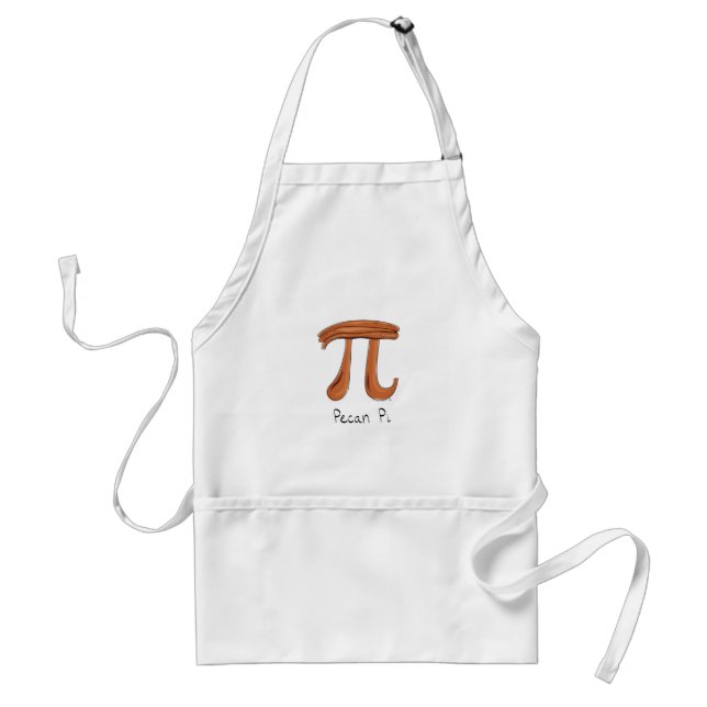 Pecan Pi Cute Math Pi Day Pie Baking Apron (Front)