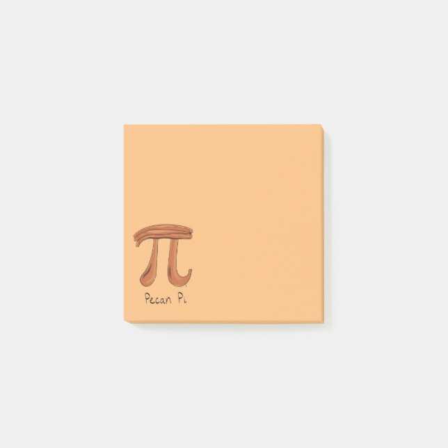 Pecan Pi Symbol Math Teacher Cute Kids Post-it Notes (Front)