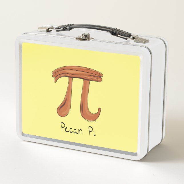 Pecan Pi Symbol Math Teacher Metal Lunch Box (Front)