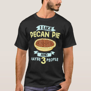 Pecan Pie Mini Bars Filling Vegan Cookies T-Shirt