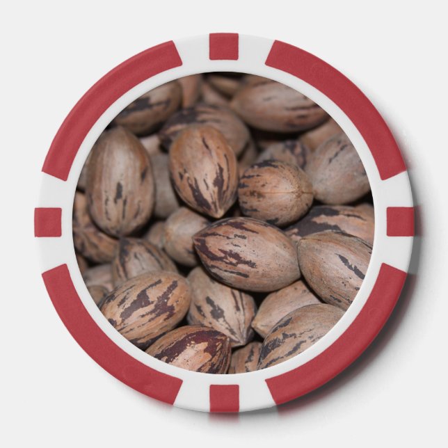 Pecan Poker Chips (Front)