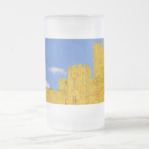 Peckforton Castle in Tarporley, Cheshire Frosted Glass Beer Mug