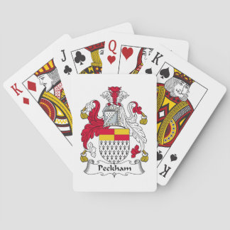 Peckham Family Crest Playing Cards
