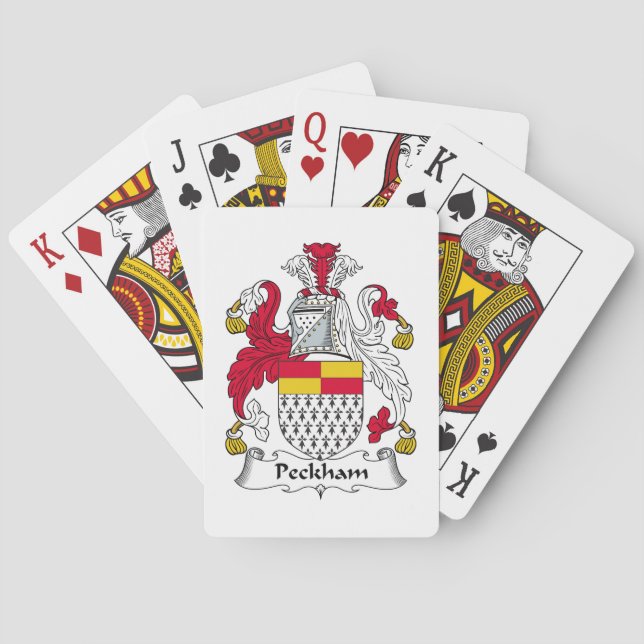 Peckham Family Crest Playing Cards (Back)