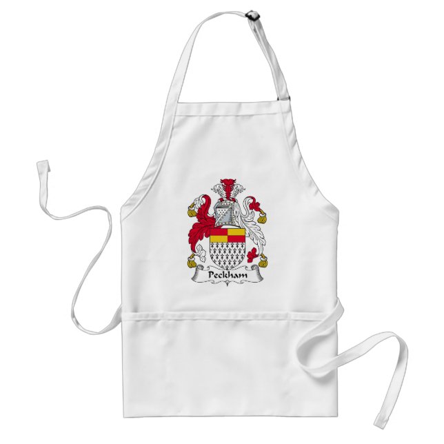 Peckham Family Crest Standard Apron (Front)