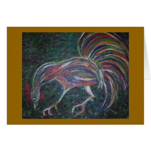 peckin' rooster (Front Horizontal)