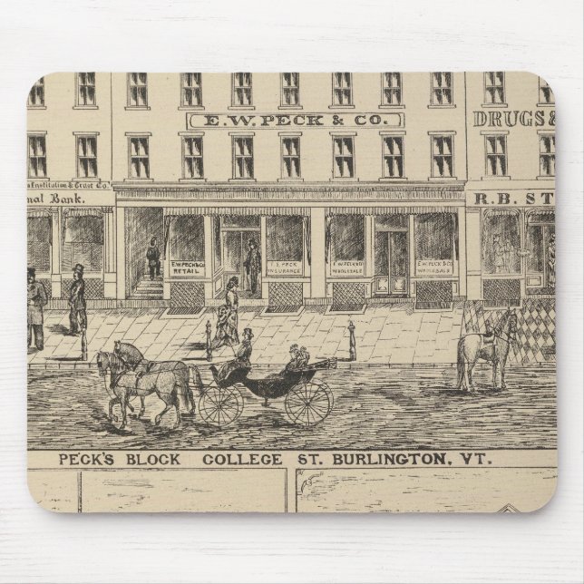 Peck's Block Mouse Pad (Front)