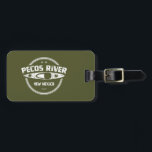 Pecos River New Mexico Kayaking Luggage Tag<br><div class="desc">The Pecos River flows out of the Pecos Wilderness,  through rugged granite canyons and waterfalls,  and passes small,  high-mountain meadows.</div>