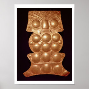 Pectoral found in the river Sinu, pre-colombian (g Poster