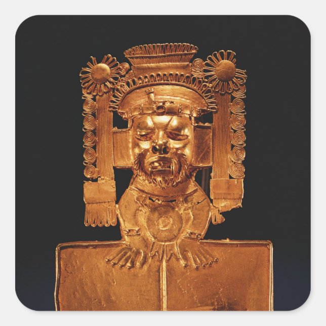 Pectoral of the god Xipe Totec Square Sticker (Front)