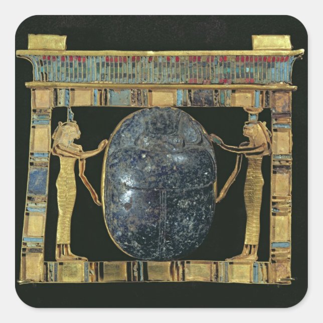 Pectoral of the vizier, Paser, with scarab Square Sticker (Front)