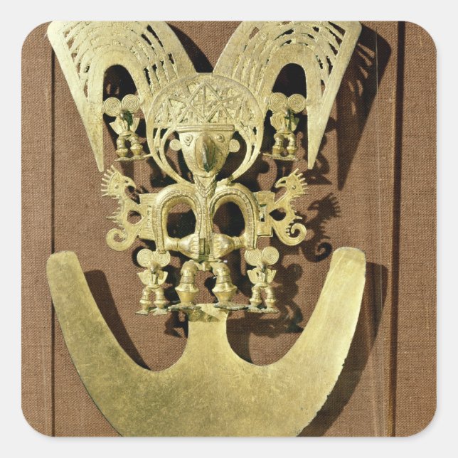 Pectoral, Quimbaya Square Sticker (Front)