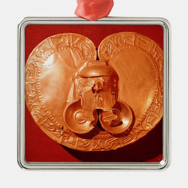 Pectoral with a human face metal tree decoration (Front)