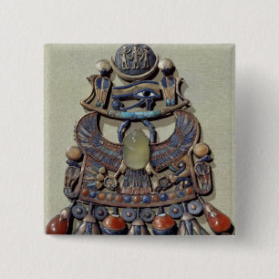 Pectoral with bird-scarab 15 cm square badge