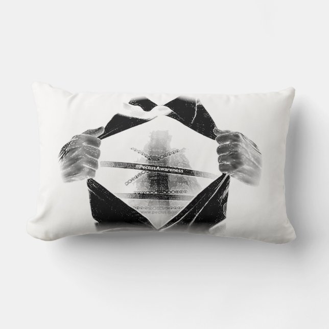 PectusAwareness Throw Pillow (Front)