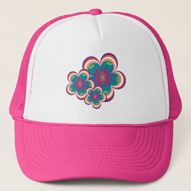 Peculiar Blooms Trucker Hat (12 colours) (Front)